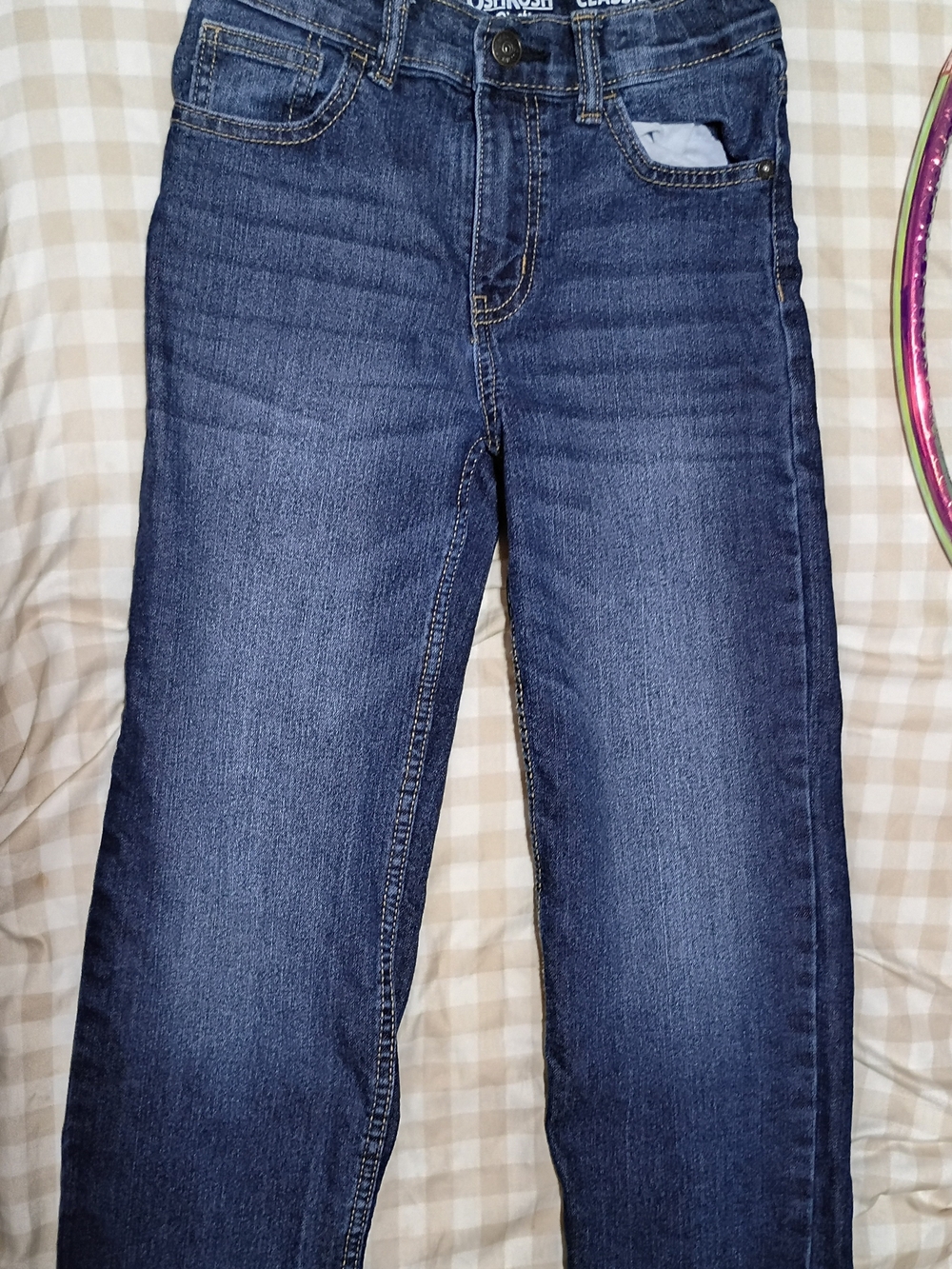 OshKosh B'gosh Boy's Dark Blue Straight Leg Jeans